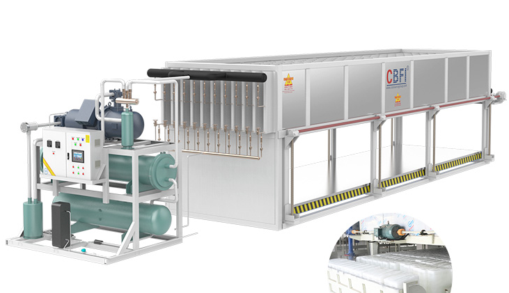 一個標準的20噸直冷式塊冰機有多重