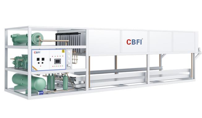 青島日產(chǎn)10噸直冷塊冰機